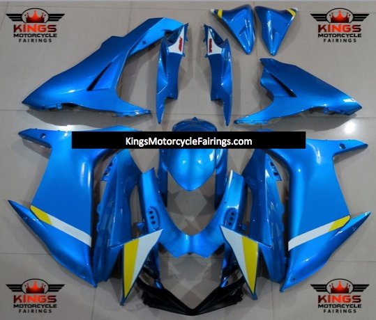 Suzuki GSXR750 (2011-2023) Blue, White & Yellow Fairings