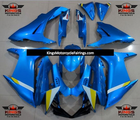 Suzuki GSXR750 (2011-2023) Blue, White & Yellow Fairings