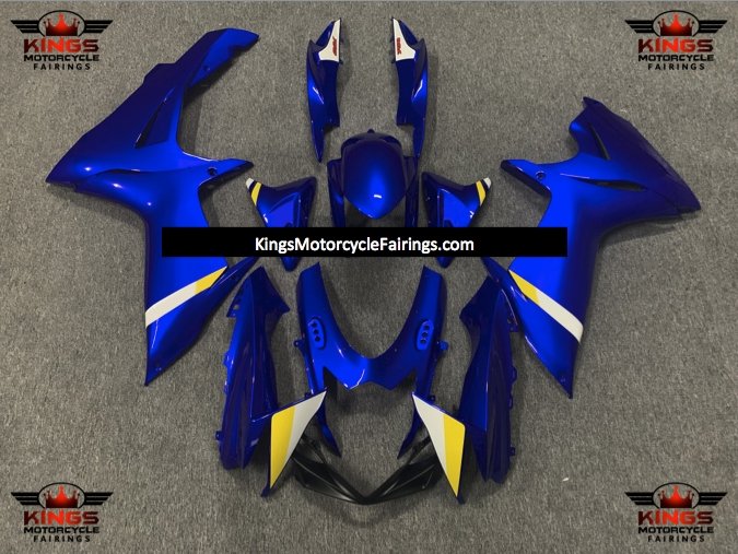 Suzuki GSXR750 (2011-2023) Blue, Yellow & White Fairings