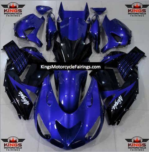 Fairing kit for a Kawasaki Ninja ZX14R (2006-2011) Blue & Black