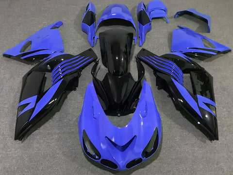 Fairing kit for a Kawasaki Ninja ZX14R (2006-2011) Blue & Black