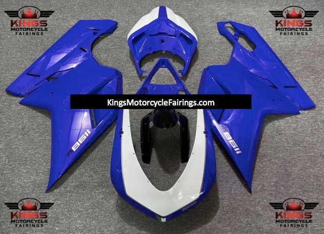 Ducati 848 (2007-2014) Blue & White Fairings