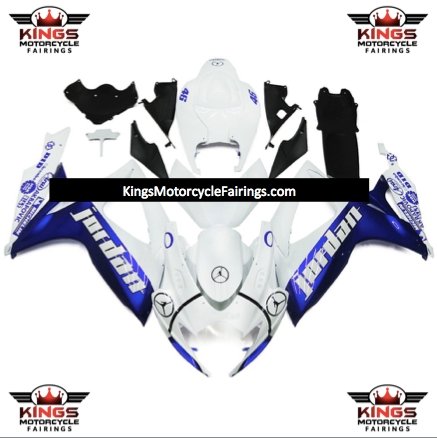 Suzuki GSXR750 (2006-2007) Blue & White Jordan Fairings