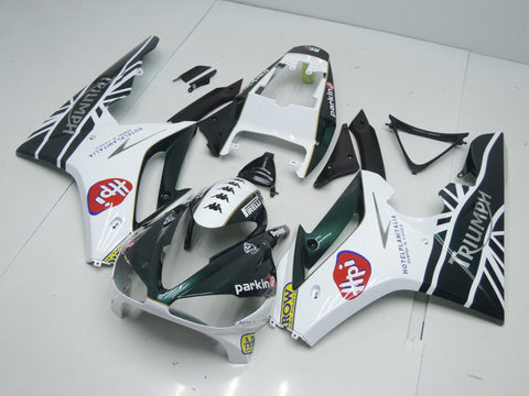 Triumph Daytona 675 (2009-2012) Green, White, Red & Yellow Fairings