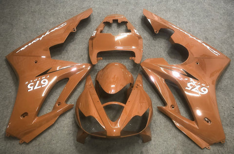 Triumph Daytona 675 (2006-2008) Bronze Orange & White Fairings