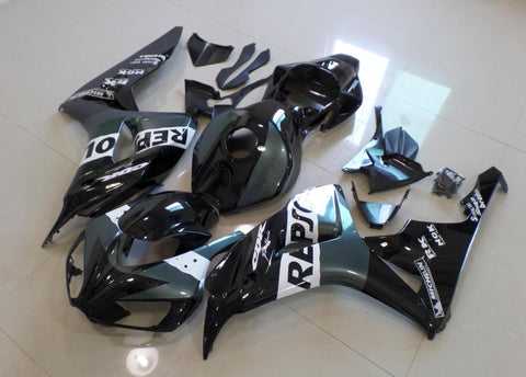 Honda CBR1000RR (2006-2007) Black, Gray & White Repsol Fairings