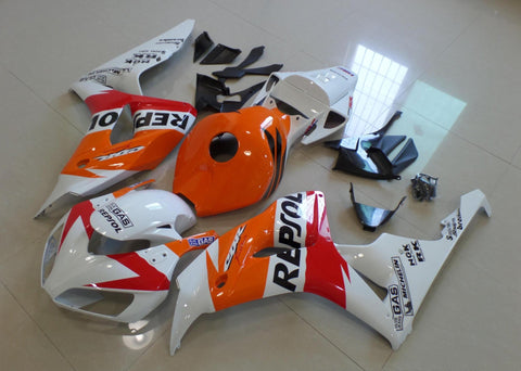 Honda CBR1000RR (2006-2007) White, Orange & Red Repsol Fairings