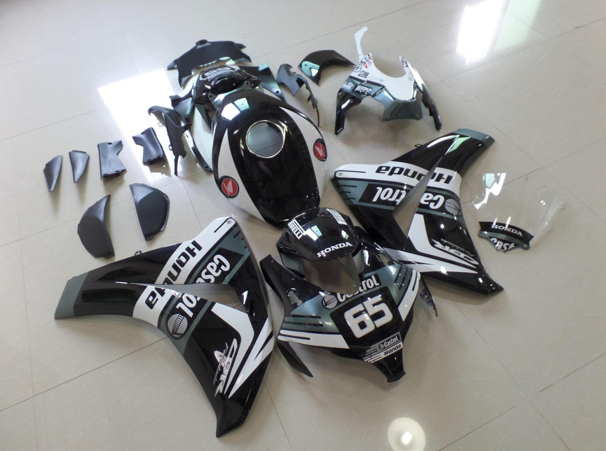 Honda CBR1000RR (2008-2011) Black, Gray & White Castrol Fairings