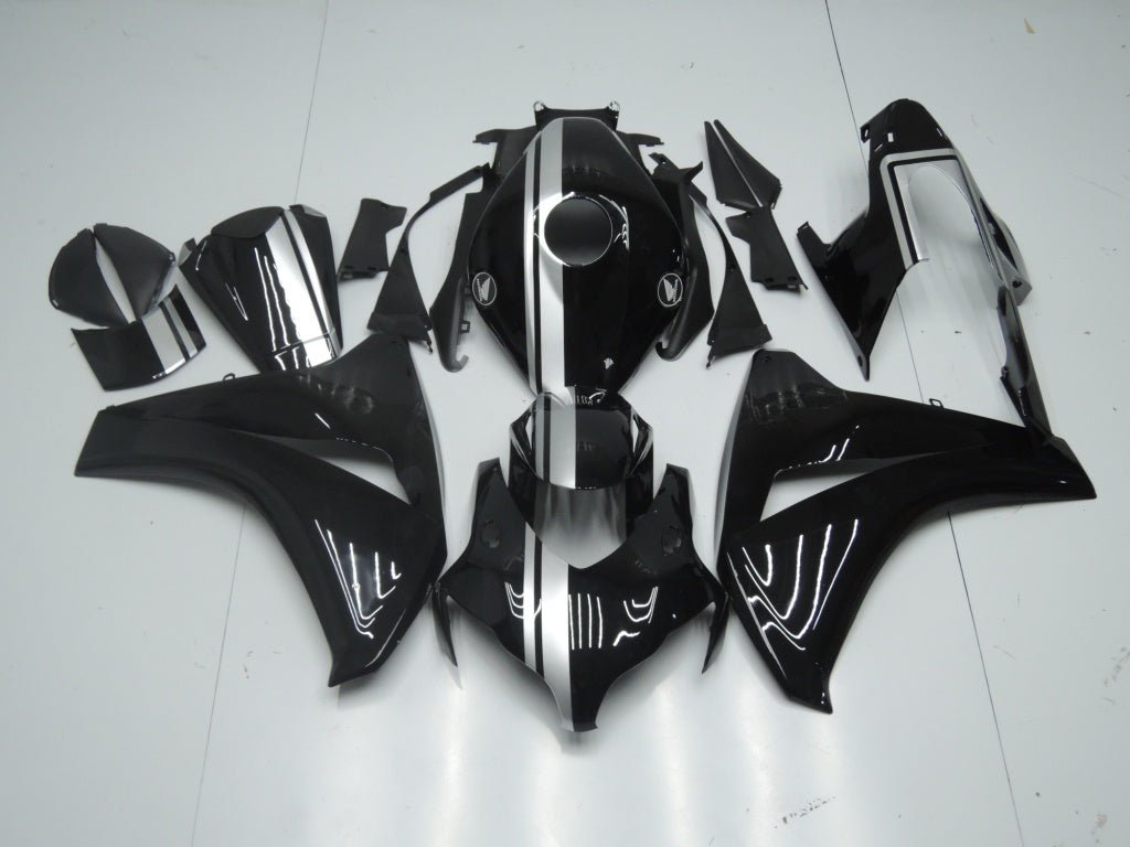 Honda CBR1000RR (2008-2011) Black & Silver Stripe Fairings