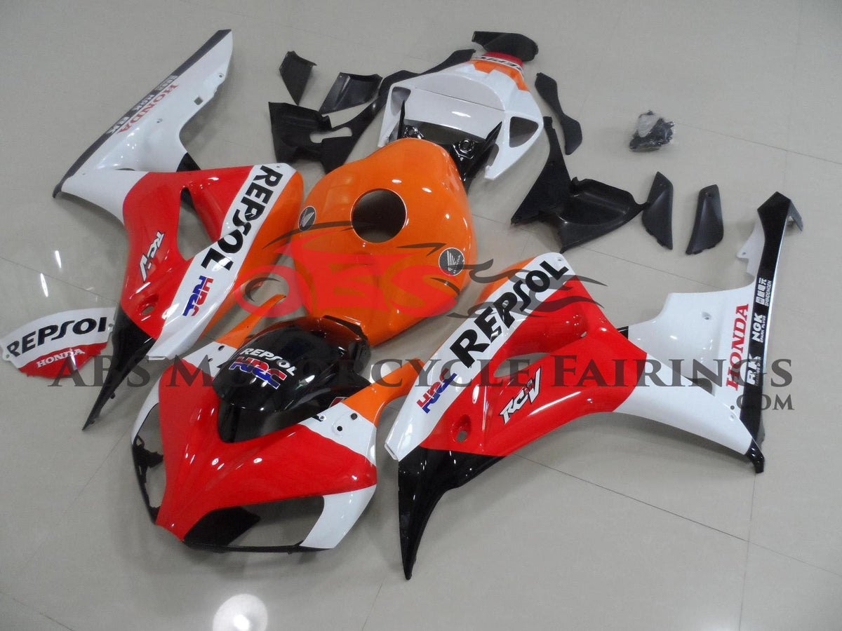 Honda CBR1000RR (2006-2007) Red, White & Orange Repsol Fairings