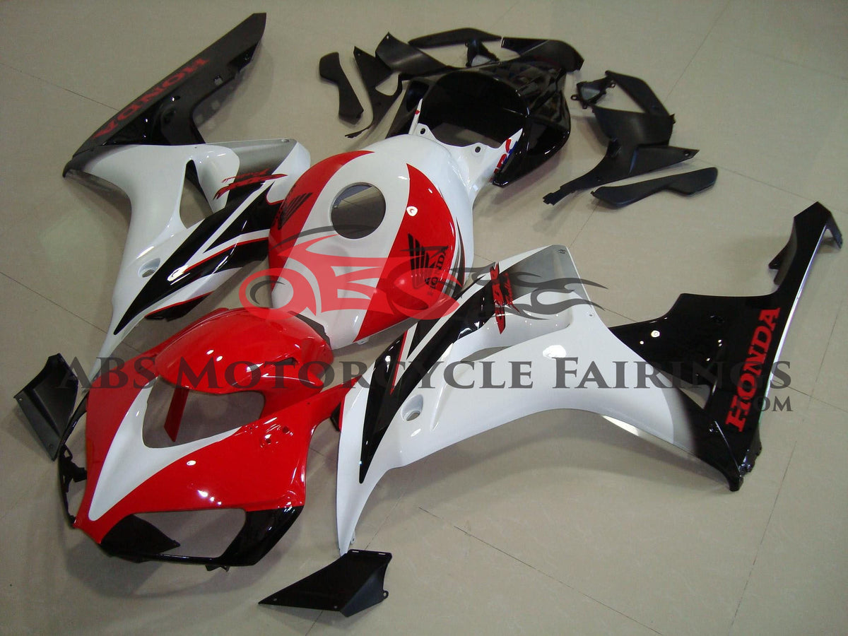 Honda CBR1000RR (2006-2007) White, Red & Black Fairings