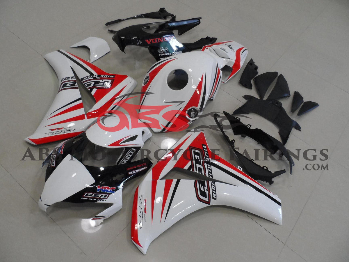 Honda CBR1000RR (2008-2011) White, Red & Black ASD Fairings