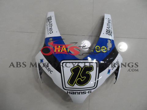 Honda CBR1000RR (2008-2011) White, Blue & Yellow HANNspree Fairings