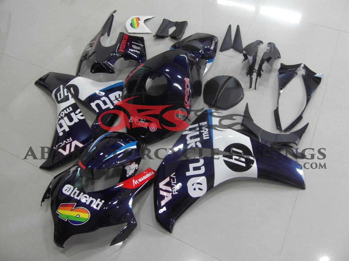 Honda CBR1000RR (2008-2011) Dark Blue & White Tuenti Fairings