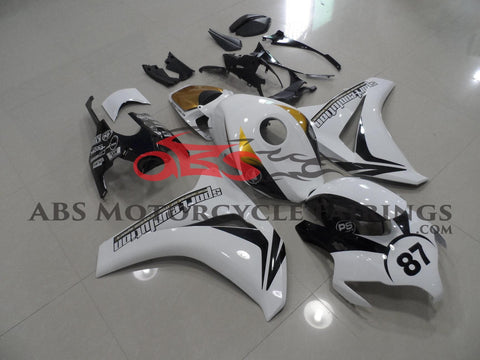 Honda CBR1000RR (2008-2011) White, Black & Gold Fairings