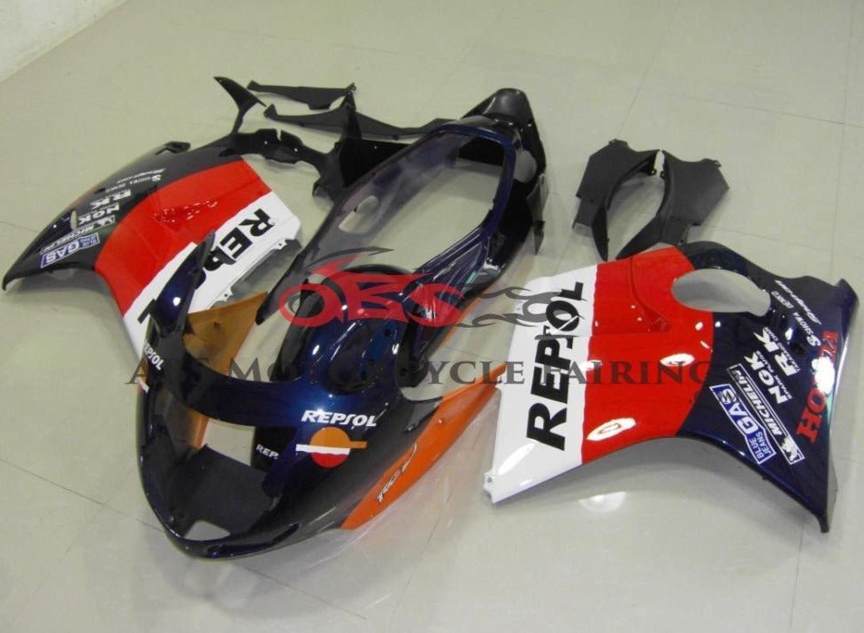 HONDA CBR1100XX Super Blackbird (1996-2007) Dark Blue, Orange, White & Red Repsol FAIRINGS