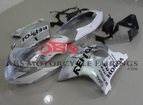 HONDA CBR1100XX Super Blackbird (1996-2007) WHITE & SILVER REPSOL FAIRINGS