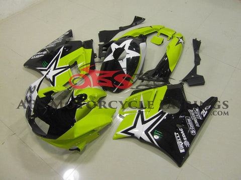 Honda CBR600FS (1991-1994) Green, Black & White Star Fairings