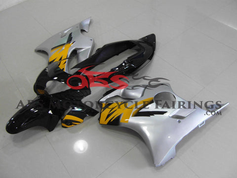 Honda CBR600FS (1999-2000) Black, Silver & Yellow Fairings