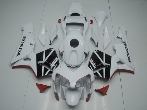 Honda CBR600RR (2003-2004) White, Black & Red Fairings