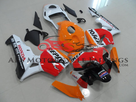 Honda CBR600RR (2003-2004) Orange, Red & White Repsol Fairings