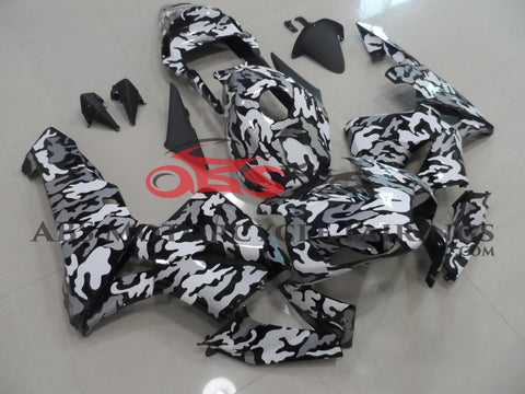 Honda CBR600RR (2003-2004) Camouflage Black, White & Grey Fairings