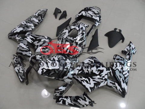 Honda CBR600RR (2003-2004) Camouflage Black, White & Grey Fairings