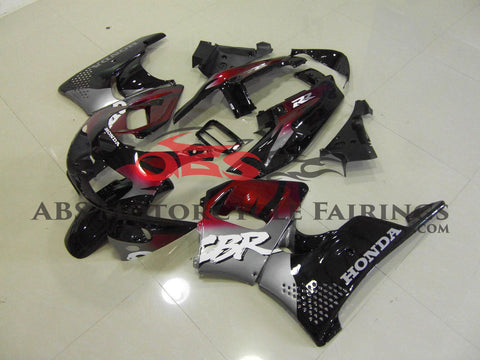 HONDA CBR900RR 893 (1996-1997) BLACK, DARK RED & SILVER FAIRINGS