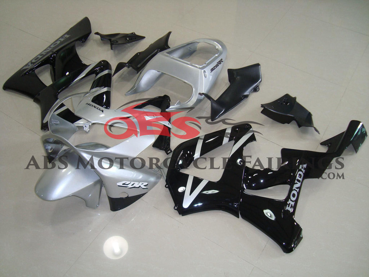 Honda CBR900RR 929 (2000-2001) Silver & Black Fairings