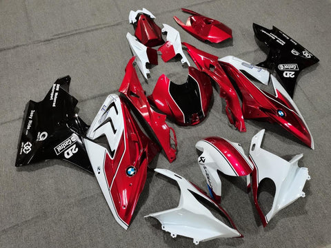 BMW S1000RR (2009-2014) Candy Red, White & Black Fairings