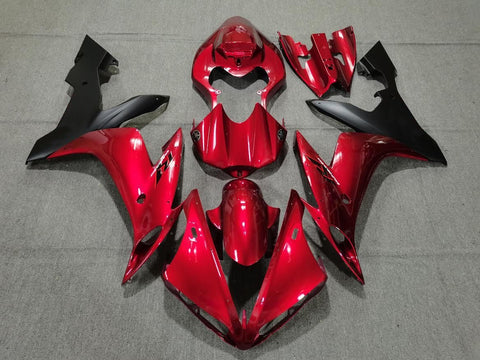 Yamaha YZF-R1 (2004-2006) Candy Red & Matte Black Fairings