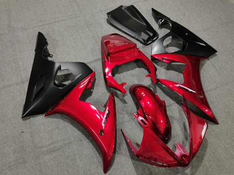 Yamaha YZF-R6 (2003-2004) Candy Red & Matte Black Fairings