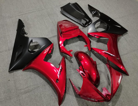 Yamaha YZF-R6 (2005) Candy Red & Matte Black Fairings