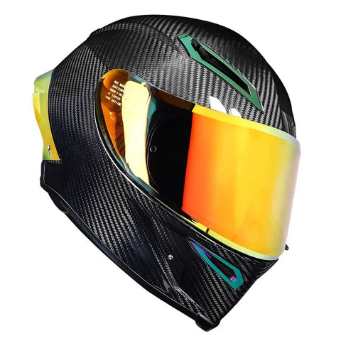 Carbon Fiber 3k Twill HNJ Motorcycle Helmet