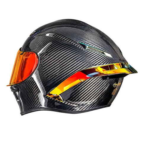 Carbon Fiber 3k Twill HNJ Motorcycle Helmet