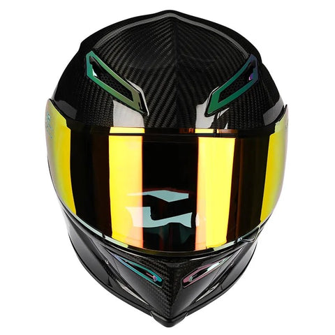 Carbon Fiber 3k Twill HNJ Motorcycle Helmet