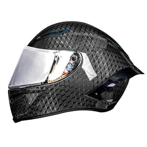 Carbon Fiber 3D HNJ Motorcycle Helmet