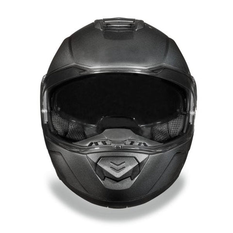 METALLIC GRAY GLIDE MOTORCYCLE HELMET - MG1GM