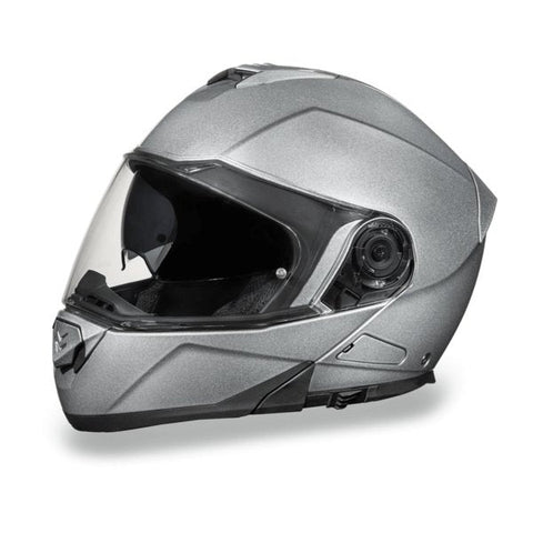 SILVER DAYTONA GLIDE MOTORCYCLE HELMET - MG1SM