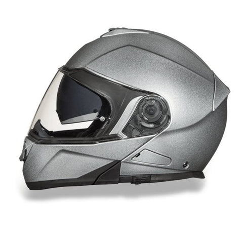 SILVER DAYTONA GLIDE MOTORCYCLE HELMET - MG1SM