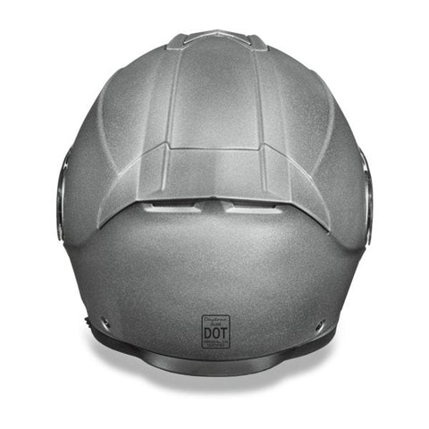 SILVER DAYTONA GLIDE MOTORCYCLE HELMET - MG1SM