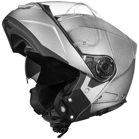 SILVER DAYTONA GLIDE MOTORCYCLE HELMET - MG1SM