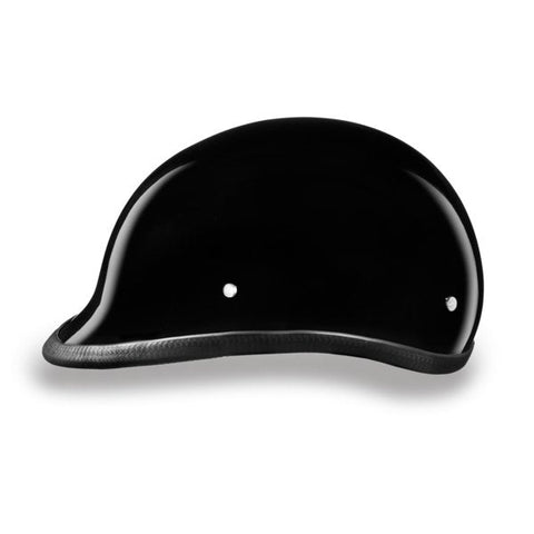 GLOSS BLACK HAWK POLO MOTORCYCLE HELMET - H1A