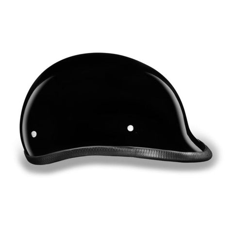 GLOSS BLACK HAWK POLO MOTORCYCLE HELMET - H1A