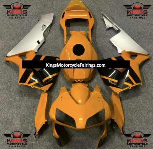 Honda CBR600RR (2003-2004) Dark Yellow, Black & Silver Fairings