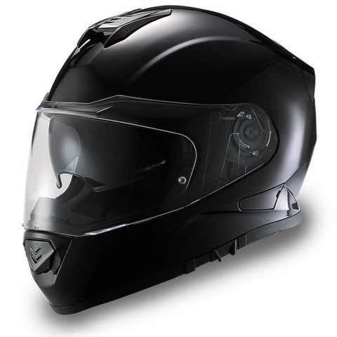 GLOSS BLACK DAYTONA DETOUR MOTORCYCLE HELMET - DE1A