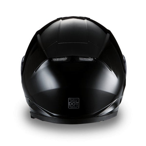 GLOSS BLACK DAYTONA DETOUR MOTORCYCLE HELMET - DE1A