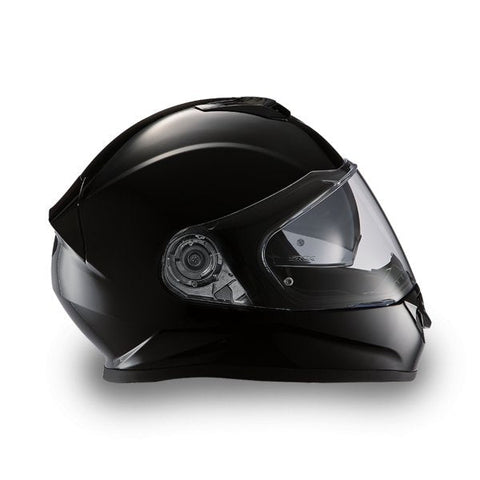 GLOSS BLACK DAYTONA DETOUR MOTORCYCLE HELMET - DE1A