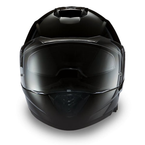 GLOSS BLACK DAYTONA DETOUR MOTORCYCLE HELMET - DE1A