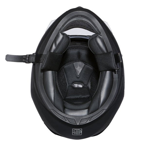 GLOSS BLACK DAYTONA DETOUR MOTORCYCLE HELMET - DE1A